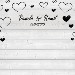 Tło fotograficzne winylowe, ścianka ślubna, weselna 510g - WEDD124