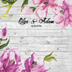 Tło fotograficzne winylowe, ścianka ślubna, weselna 510g - WEDD129