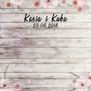 Tło fotograficzne winylowe, ścianka ślubna, weselna 510g - WEDD133