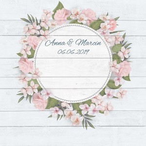 Tło fotograficzne winylowe, ścianka ślubna, weselna 510g - WEDD135