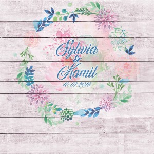 Tło fotograficzne winylowe, ścianka ślubna, weselna 510g - WEDD142