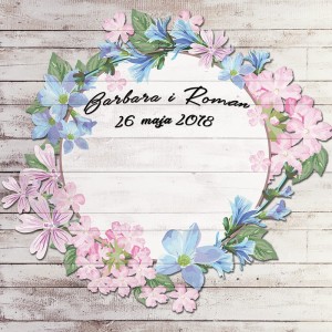 Tło fotograficzne winylowe, ścianka ślubna, weselna 510g - WEDD143