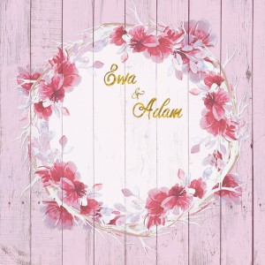 Tło fotograficzne winylowe, ścianka ślubna, weselna 510g - WEDD147