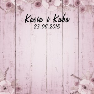 Tło fotograficzne winylowe, ścianka ślubna, weselna 510g - WEDD148