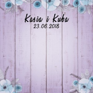 Tło fotograficzne winylowe, ścianka ślubna, weselna 510g - WEDD149