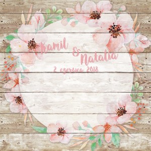 Tło fotograficzne winylowe, ścianka ślubna, weselna 510g - WEDD151