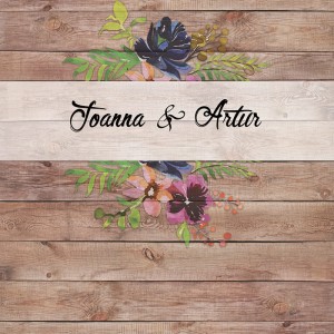 Tło fotograficzne winylowe, ścianka ślubna, weselna 510g - WEDD162