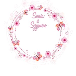 Tło fotograficzne winylowe, ścianka ślubna, weselna 510g - WEDD181