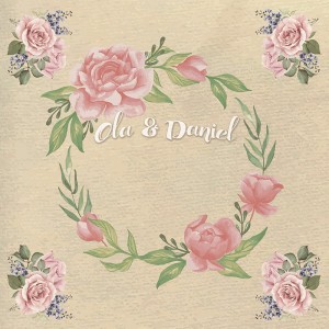 Tło fotograficzne winylowe, ścianka ślubna, weselna 510g - WEDD187