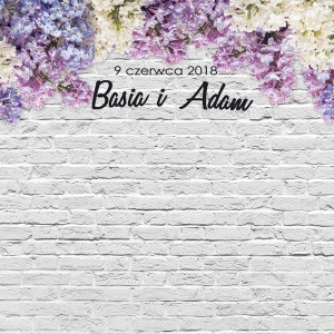 Tło fotograficzne winylowe, ścianka ślubna, weselna 510g - WEDD202