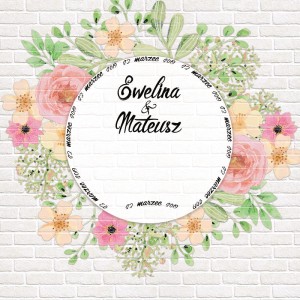 Tło fotograficzne winylowe, ścianka ślubna, weselna 510g - WEDD216