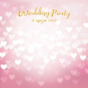 Tło fotograficzne winylowe, ścianka ślubna, weselna 510g - WEDD225