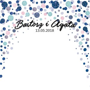 Tło fotograficzne winylowe, ścianka ślubna, weselna 510g - WEDD228