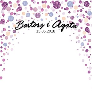 Tło fotograficzne winylowe, ścianka ślubna, weselna 510g - WEDD229