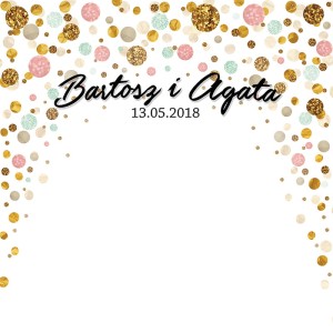 Tło fotograficzne winylowe, ścianka ślubna, weselna 510g - WEDD230