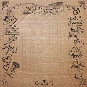 Tło fotograficzne winylowe, ścianka ślubna, weselna 510g - WEDD239