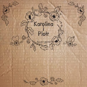 Tło fotograficzne winylowe, ścianka ślubna, weselna 510g - WEDD241