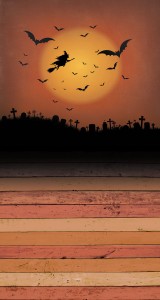 Tło fotograficzne winylowe jesienne halloween 510g - HA006