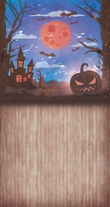 Tło fotograficzne winylowe jesienne halloween 510g - HA021