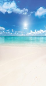 Tło fotograficzne winylowe plaża morze 510g - NA001