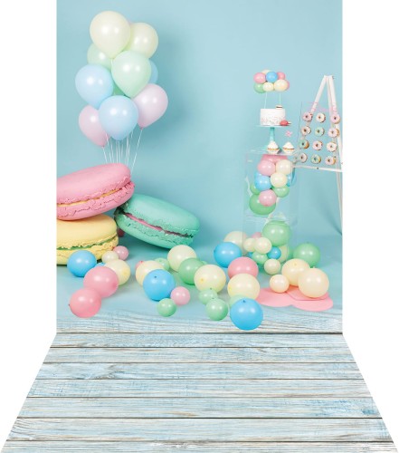 Błękitne tło fotograficzne urodzinowe brd055