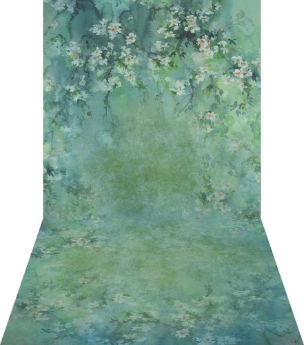 tło malowane w kwiaty floral fine art watercolor FLOW026