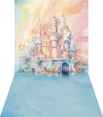 Winylowe tło fotograficzne jak malowane podwodny świat zmp008