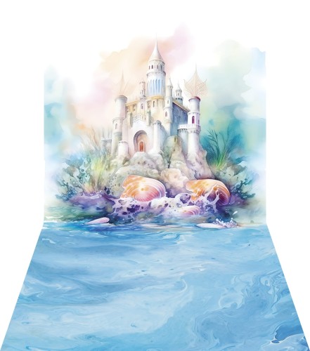 Winylowe tło fotograficzne jak malowane podwodny świat zmp010