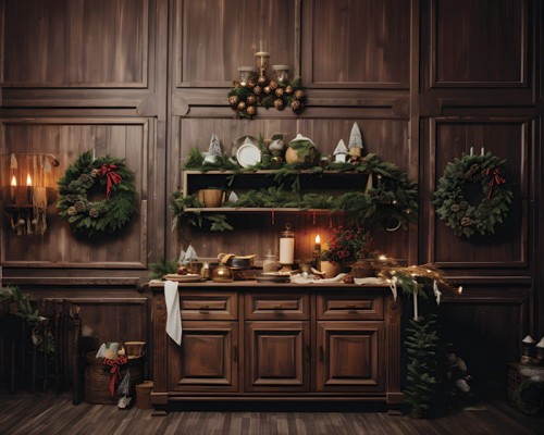 Świąteczne tło fotograficzne kredens SW263