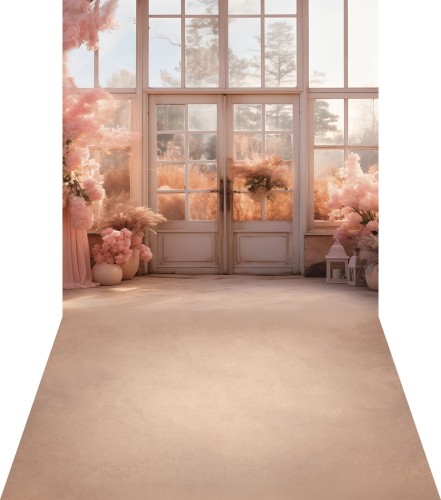 Tło wiosenne szklarnia boho WSN083