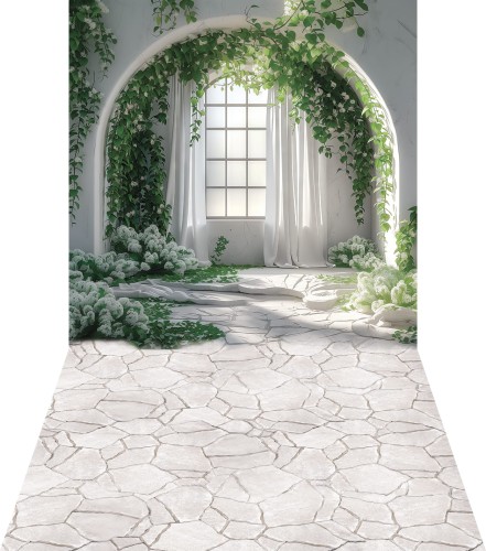 Tło komunijne z oknem KMN064