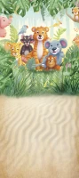 Bajkowe kolorowe tło dla dziecka zoo002
