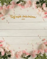 Tło fotograficzne na ślub ze złotym napisem 160x200 WEDD251