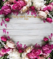 Tło fotograficzne na ślub ze złotym napisem 180x200 WEDD256