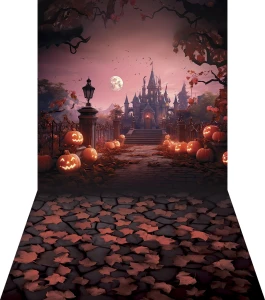Tło fotograficzne jesienne halloween - HA049