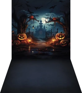 Tło fotograficzne jesienne halloween - HA053