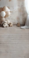 Tło fotograficzne z podłogą z misiami w stylu boho misie_boho001