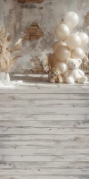 Tło fotograficzne z podłogą z misiami w stylu boho misie_boho004
