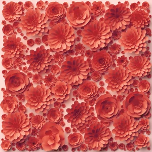 Tło fotograficzne winylowe, ścianka, flat lay, kwiaty 510g - KW3D009