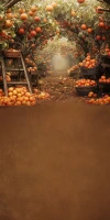 Tło fotograficzne jesień w tunelu jabłoni – JSN055 200x400.JPG