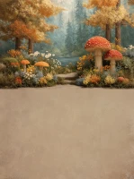 Jesienne tło do zdjęć z leśną krainą grzybów – JSN105 300x400.JPG
