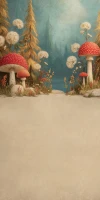 Tło fotograficzne z muchomorami i dmuchawcami – JSN106 200x400.JPG