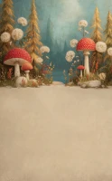 Tło fotograficzne z muchomorami i dmuchawcami – JSN106 250x400.JPG
