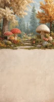 Baśniowe tło do zdjęć z polaną pełną grzybów – JSN107 160x300.JPG