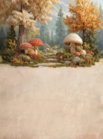 Baśniowe tło do zdjęć z polaną pełną grzybów – JSN107 300x400.JPG