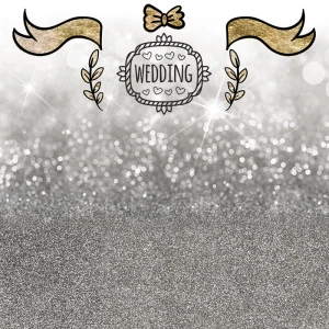 Tło fotograficzne winylowe, ścianka ślubna, weselna 510g - WEDD024