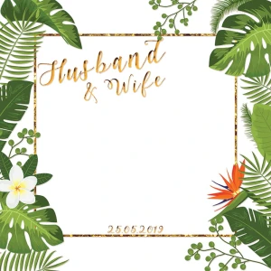 Tło fotograficzne winylowe, ścianka ślubna, weselna 510g - WEDD038