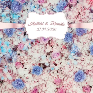 Tło fotograficzne winylowe, ścianka ślubna, weselna 510g - WEDD049