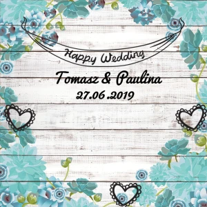 Tło fotograficzne winylowe, ścianka ślubna, weselna 510g - WEDD132