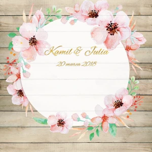 Tło fotograficzne winylowe, ścianka ślubna, weselna 510g - WEDD152